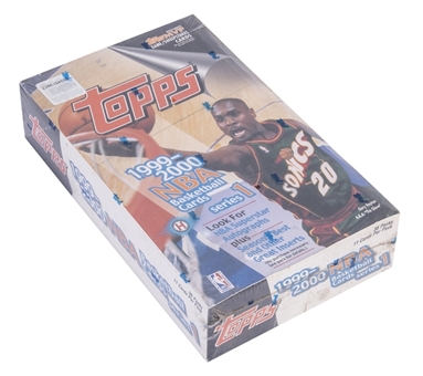 1999-00 Topps Basketball Series 1 Sealed Hobby Box
